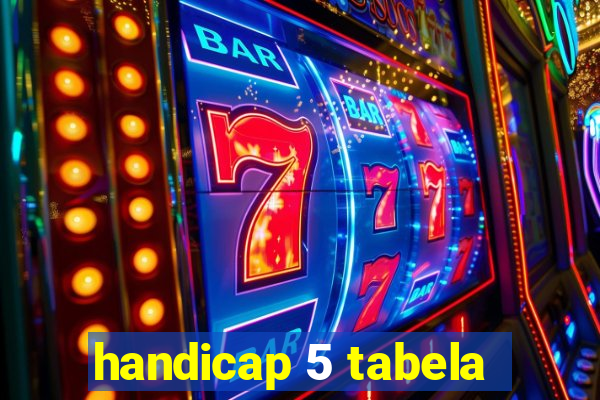 handicap 5 tabela